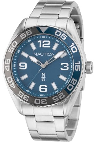 Nautica NAPFWS307 Reloj para Hombre Clásico, Pulsera