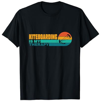 Kiteboarding ist mein Therapie-Kiteboarder-Retro-Wassersport T-Shirt