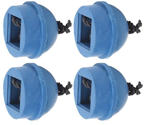 AKLOSIPY Kit Porta Gesso Blu con Cavo 4 Pezzi Porta Gesso per Piscina Illiard per Accessorio per Gesso da Piscina (Blue)