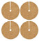 Disco de Fibra de Coco 30 cm,4 Piezas Protección para Plantas en Maceta,Alfombrilla Antihierbas y Retención de Agua,Ideal para Plantas de Exterior e Invierno,Material Natural y Reutilizable