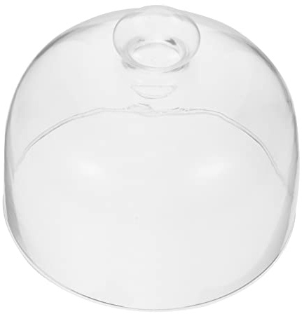 CHICAMPERA Glass Cake Cover Lid Food Grade Protective Dessert Dome 12-Inch Glass Food Cover for Pastries Cakes and Snacks for Home Use and Parties