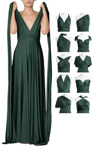 72styles Robe Infinity Demoiselle d'honneur Femme Soirée & Mariage Invitée | Robe Transformable Multiposition Robe de Soirée & Mariage Invitée, Robe Longue Élégante pour Cocktail & Cérémonie