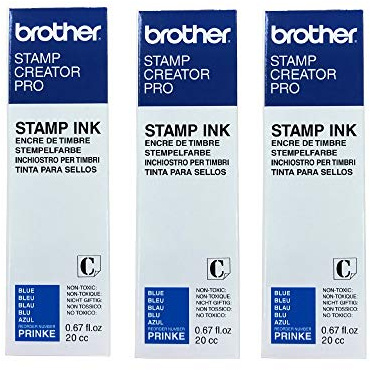 3/Pack Stamp Creator Rubber Stamp Ink Refill (Blue) for Brother SC2000 StampCreator