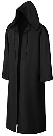 EONPOW Umhang mit Kapuze Halloween Umhang Vampir Cosplay Cape Kostüm für Erwachsene