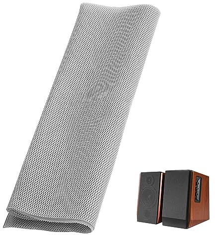 Queen.Y Tela de Rejilla de Altavoz Tela de Malla Estéreo 1. 4M X 0. Tela de 5M Tela Protectora a Prueba de Polvo Cubierta de Audio Estéreo Altavoz Negro