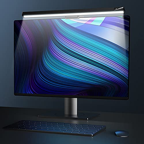 WMLBK Computer Monitor Lampe USB Hängendes Bildschirmlicht LED Schreibtischlampe Asymmetrische Lichtquelle Monitorlampe 3 Farbtemperatur Einstellbare Monitor Lampe 450mm Bildschirmlampe