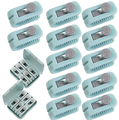 DOULEIN Clip de Edredón sin Aguja Seguro,12 Pcs Clips de Antideslizante Edredón para Fundas Nordicas Mantiene Las Esquinas de los Edredones en Su Lugar