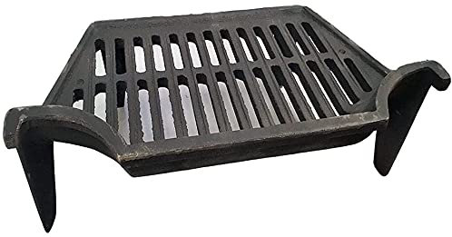 Vintage Decor ® Premium Victorian Classic Cast Iron Fire Grate with 4 Legs for air Flow I Log Coal Fireside Classic | Eco Friendly I to Suit 14,16,18 inch 18 Inch Fireplace Opening Size)