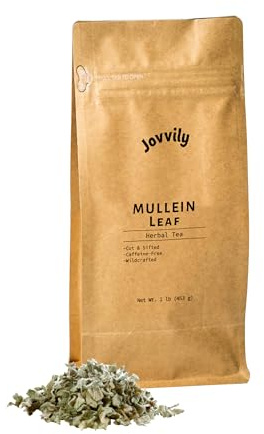 Jovvily Mullein Leaf - 1 lb - Cut & Sifted - Herbal Tea - Caffeine Free.