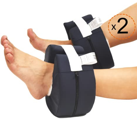 OrtoPrime PACK 2 Taloneras Antiescaras Redondas Impermeables - Protector Talones Antiescaras Ajustable al Usuario - Patucos Antiescaras Ergonómicos - Talonera ortopédica para Codo y Pies