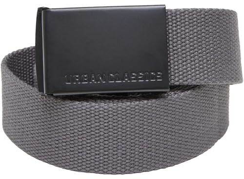 Urban Classics Unisex Canvas Belt magnet/black, one size