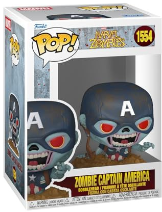 Funko POP! Marvel: Marvel Zombies S4 – Zombie Captain America - Collectable Vinyl Figure - Gift Idea - Official Merchandise - Toys For Kids & Adults - Comic Books Fans - Model Figure for Collectors