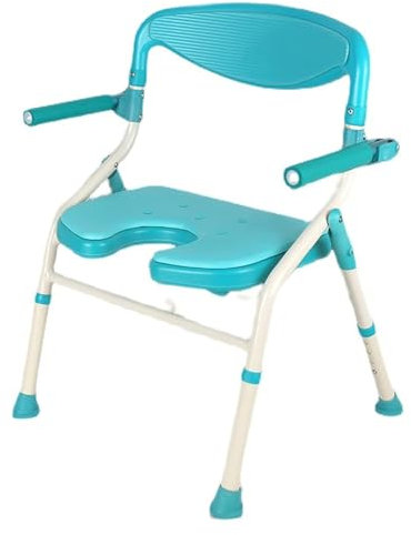 Adulto Asiento De Ducha Abatible Plegable,Silla De Ducha Plegable con Reposabrazos Y Respaldo, Antideslizante, con Altura Ajustable. Silla De Baño Adecuada para Ancianos Y Discapacitados