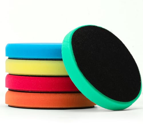 GoldOars 5 Pcs Polishing Pad Kit 150mm Drill Polishing Pads Car Polishing Pads for Drill Car Waxing and Polishing Kit Polishing Sponge Pad