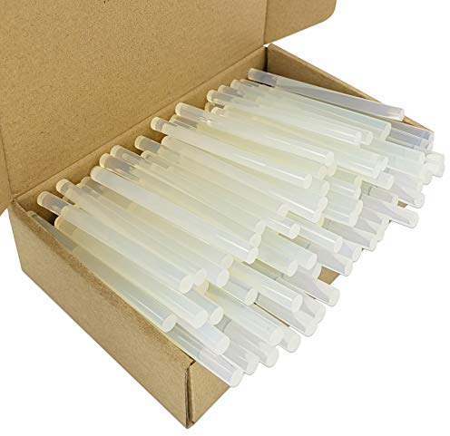 FZGUSYAF 120pcs Hot Melt Glue Sticks 7x100mm Clear Adhesive for 7mm Hot Glue Gun - Transparent