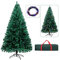 OUSFOT Christmas Tree 6ft with 250 LED 25M Colorful Lights Oxford Storage Bag 815 Branches Christmas Decoration Foldable