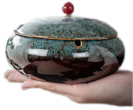5.7 Large Ashtrays for Ceramic with Lids Ash Tray Outdoors Ashtrays for Indoor