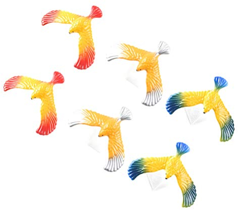 Toyvian 6 Stück Balance Vögel Balancieren Adler Kinder Physik Wissenschaft Erwachsene Büro Desktop Neuheit Adler Trick Party (Zufällige Farbe)