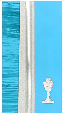 Pracht Creatives Hobby 7073-20895 Wachsplatten Mix türkis/silber, 3 halbe Wachsstreifen mit einem Motiv, ca. 200 x 50 x 0,5 mm, zum Modellieren und Verzieren von Kerzen