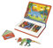 Janod - Magneti'Book Dinosaurier - 50-teiliges magnetisches Lernspiel - Entwicklung von Feinmotorik und Fantasie - FSC-zertifiziert - Ab 3 Jahren, J02590, 26 x 19 cm