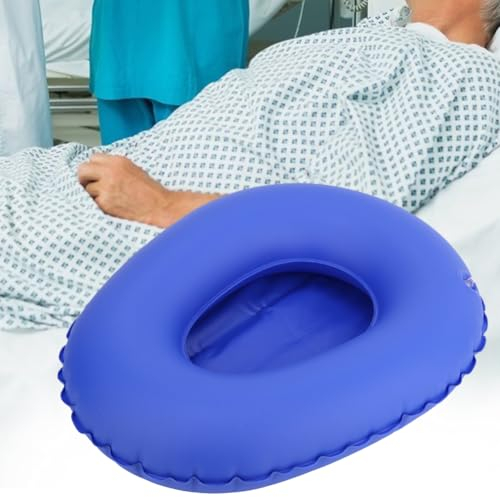 Letto Toilette Orinatoio, Portatile WC Vaschetta Gonfiabile Cura Anti Piaghe da Decubito Con Pompa D'Aria, per La Casa Dell'Ospedale Paralisi Chirurgica Cura Anziani Allettati (Blu)