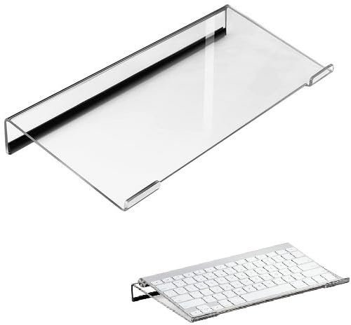 Rialzo Tastiera, Supporto Tastiera Computer, Supporto Vassoio Tastiera In Acrilico Trasparente, Sollevamento Tastiera Acrilico, Vassoio Ergonomico Tastiera Computer, Rialzo Tastiera Per Scrivania