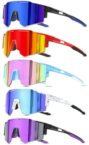DioKiw 5PACK Polarized Kids sunglasses Youth Softball Cycling Sports Sun Glasses Boys Girls UV400 Protection Goggles