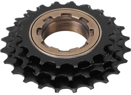 BuyWeek Kassette 3 Fach, 18/21/24 Zähne Stahl Fahrrad Freilauf 3 Gang Fahrradkassette Ersatzteil für Spin Hub, Englisches Gewinde B1 3,75 x 24 Zähne