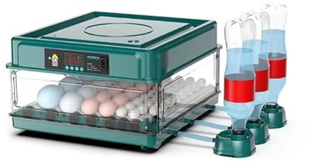 Incubadora Huevos Gallina de 36 Huevos Para Incubar, Vuelta Automática del Huevo, Ajuste Inteligente de Temperatura y Humedad, Con Luz LED, Ideal para Huevos de Gallina, Pato