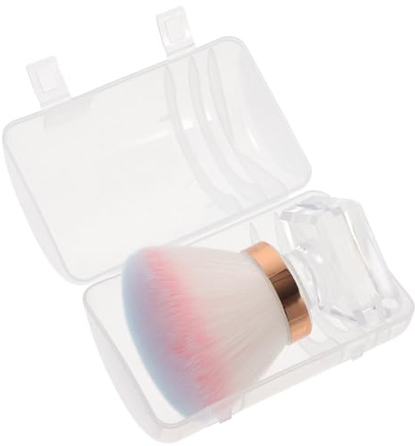 HOLIDYOYO Puderborste för Kvinnor Rougeborste med Bekväm Grepp för Löst Puder och Ansiktsmakeup Lätt att Rengöra och Bärbar för Vardagsbruk eller Resor