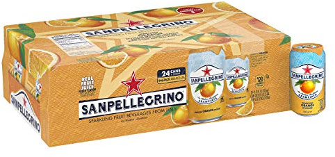 Sanpellegrino Sanpellegrino scintillante frutta bevande, Aranciata/arancione 316,1 gram lattine (24 in totale)