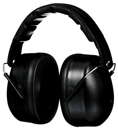 3M Folding Earmuff, Noise Reduction Rating (NRR) 25 dB, Adjustable Ear Muffs, Padded Headband For Comfort, Flexible & Adjustable Headband, Black, One Size Fits Most (90563H1-DC)