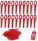 SWAWIS Lot de 150 Améliorer Lames de Rechange en Plastique Épais Bonne Ténacité Lames pour Coupe-Bordure Rouge