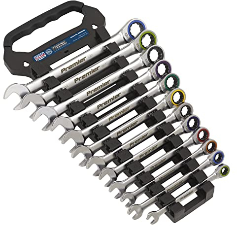 Sealey Combination Ratchet Spanner Set, 12pc - Platinum Series - AK63949