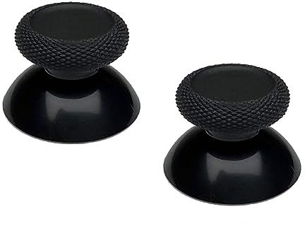 VicRole Palillos de repuesto negros para controlador Meta Quest 2, kit de reparación, botones personalizados negros analógicos para auriculares Oculus Quest 2 VR