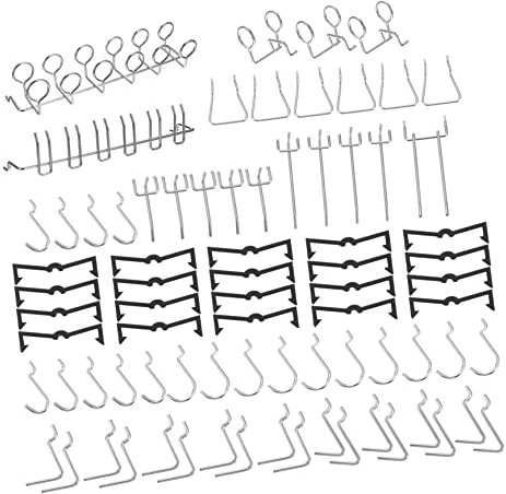 Alipis 1set Metal Pegboard Hooks for Supermarket Shelf Display Easy to Install Wall-Mounted Organizers Sturdy Storage for Home and Retail Use