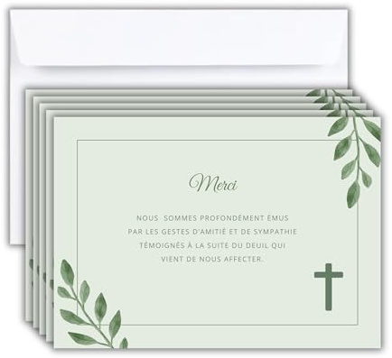 Roxisha - Tarjetas de agradecimiento con sobres blancos, 50 unidades