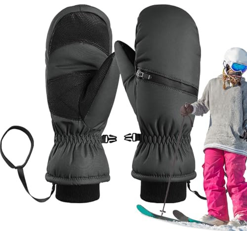 Snowboard Skihandschuhe | Wasserdichte Snowboardhandschuhe Schnee Skihandschuhe Winterhandschuhe - Warme Handschuhe Anti-Rutsch Winterhandschuhe Snowboardhandschuhe für Radfahren Wandern Herren