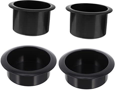 FUNOMOCYA 4pezzi Portabicchieri Anello in Abs Per Auto e Barca Supporto Bicchieri Anti-ribaltamento Resistente e Facile Da Installare Per Interni Veicolo e Tavoli