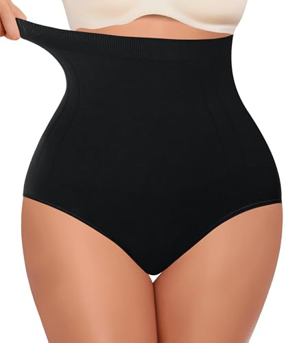 Gotoly Shapewear for Women Tummy Control Knickers High Waist Body Shaper Panties Seamless Slimming Underwear Shaping Briefs Black