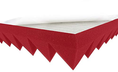 Skumgummi i pyramidstruktur, färg, noppor, akustikskum, rum, akustisk, ljud, isolering, skydd