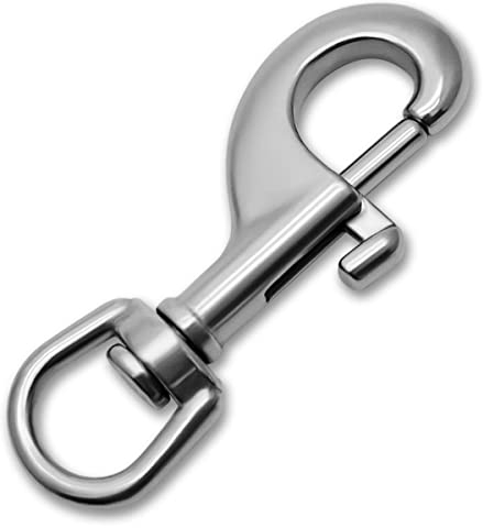 Soul-Cats - Mosquetón de acero inoxidable V4, 2 unidades, con articulación giratoria