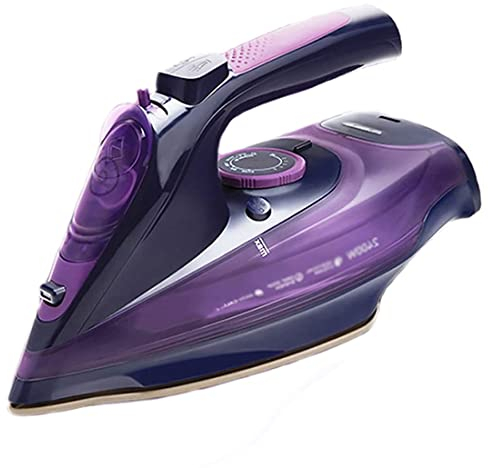 Ferro da stiro a vapore senza fili, ferro da stiro elettrico con vapore, 2400 W di produzione di vapore costante, 45 g/min, autopulente, anticalcare, antigoccia, impugnatura antiscivolo per un facile