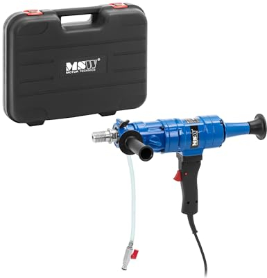 MSW MSW-OOOD-1500T - Trapano a nucleo in valigetta da 1500 W, da 900 a 2100 giri/min, Ø 102 mm, con due maniglie a bolla