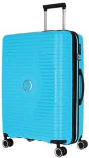 Travelite Hartschalen Koffer mittelgroß erweiterbar, 4 Rollen, ORBITA, Trolley mit bruchsicherer Schale und praktischer Inneneinteilung, TSA Schloss, 67 cm, 68-78 Liter