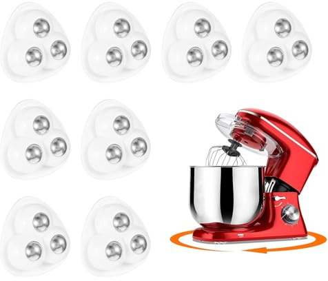 Wopanxye 8pcs Self Adhesive Castor Wheel, Small Castors Wheels Mini 360° Swivel Universal Casters Pulley Rollers Slider for DIY Small Furniture Appliance Trash Garbage Cans Storage Box Tin Trolleys