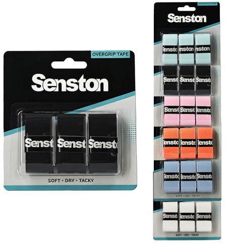Senston 3pcs Racket Grip Tape for Tennis/Badminton/Squash Anti-Slip Absorbent Overgrip