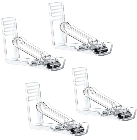 CZ Store - Pinzas para Mantel | Set DE 4 | ✮GARANTÍA DE por Vida✮ - Sujetadores Transparentes de Manteles para Mesas de Comedor, Abrazaderas - Accesorios para Picnic, Buffet de Jardín, Fiestas