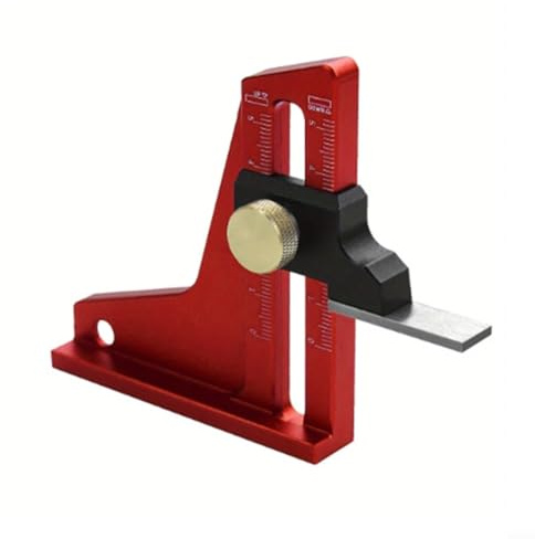 Glewi Justerbar höjd mätningsmätare 0-60 mm för bordssåg djupinställning metrisk/Imperial Dual-Scale precisionsverktyg djup kalibreringsverktyg
