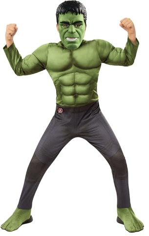 Rubies Official Avengers Endgame Hulk, Deluxe Child Costume - Small, Age 3-4, Height 117 cm Halloween